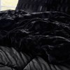Sapphtopaz 3 Pcs Back Print Long Fur Comforter Set Stylish Bedding Set Quilt Set 1 Comforter, 2 Pillow Shams, Machine Washable - 4 of 4