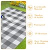 Outdoor Rug Large Waterproof UV Resistant Plastic Straw Reversible Rug, Modern Checkered Rugs Camping Carpet for RV Beach Backyard - 3 of 4