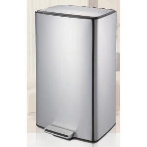 10.6 Gal Kitchen Trash Can, 40 L Stainless Steel Bathroom Garbage Can with Soft Close Lid & Removable Inner Bucket for Home Living Room Office - 1 of 1