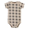 Hudson Baby Cotton Bodysuit, Pant and Bib Set, Snuggle Bear - 4 of 4