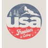 Americana USA Freedom Is Calling Adult Long Sleeve Hoodie - 2 of 2