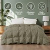 Peace Nest White Goose Down Comforter - Ultra Soft  Noiseless 360 Thread Count Fabric, Lightweight & Medium Weight for All Season - 2 of 4