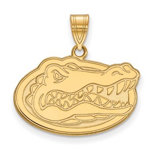Black Bow Jewelry 14k Yellow Gold Plated Sterling Silver Florida Gators NCAA Medium Pendant - 1 of 3
