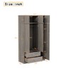 NicBex 81.10"H Armoire Mirror Wardrobe Closet Storage Cabinet with 3 Doors & Shelves & 2 Drawers for Bedroom, White - 3 of 4