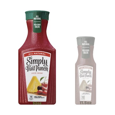 Simply Fruit Punch Juice Drink - 52 fl oz