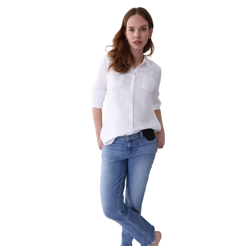 Ingrid & Isabel Maternity Classic Button Up Shirt, 4 of 6
