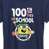 Women's - SpongeBob SquarePants - 100th Day Of School Short Sleeve Graphic T-Shirt - 2 of 4