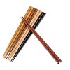 Heim Concept 5 Pair Organic Fancy Hardwood Japanese Reusable Wood Chopsticks - 2 of 4
