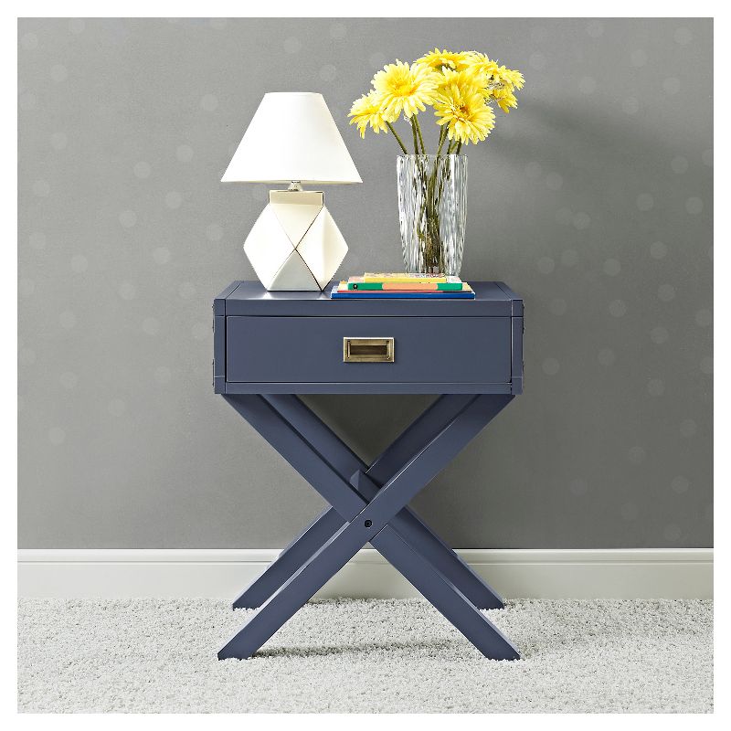 Baby Relax Georgia Campaign Nightstand - Blue, 4 of 6