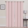 Solid Blackout Thermal Grommet Curtain Panels With Foam Backing (Set of 2) - 2 of 3