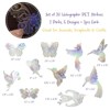 Wrapables Shiny Waterproof Transparent Holographic PET Bird and Butterfly Stickers for Scrapbooking, Journaling, Water Bottles, Laptops (20pcs) - 2 of 4