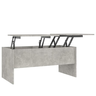vidaXL Coffee Table Concrete Gray 40.2"x19.9"x18.3" Engineered Wood