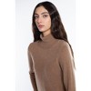 JENNIE LIU Women's 100% Pure Cashmere Long Sleeve Turtleneck Pullover Sweater - 4 of 4