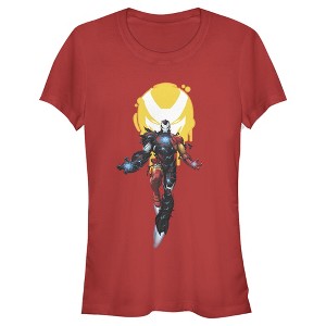 Juniors Womens Marvel Iron Man Venom Symbol T-Shirt - 1 of 3