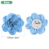 Unique Bargains Alloy Satin Fabric Big Rose Flower Dainty Brooches Pins 1 Pc - 3 of 4