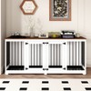 Famapy Indoor Furniture Kennel with Removable Partition Bottom Tray for 2 Dogs - 3 of 4