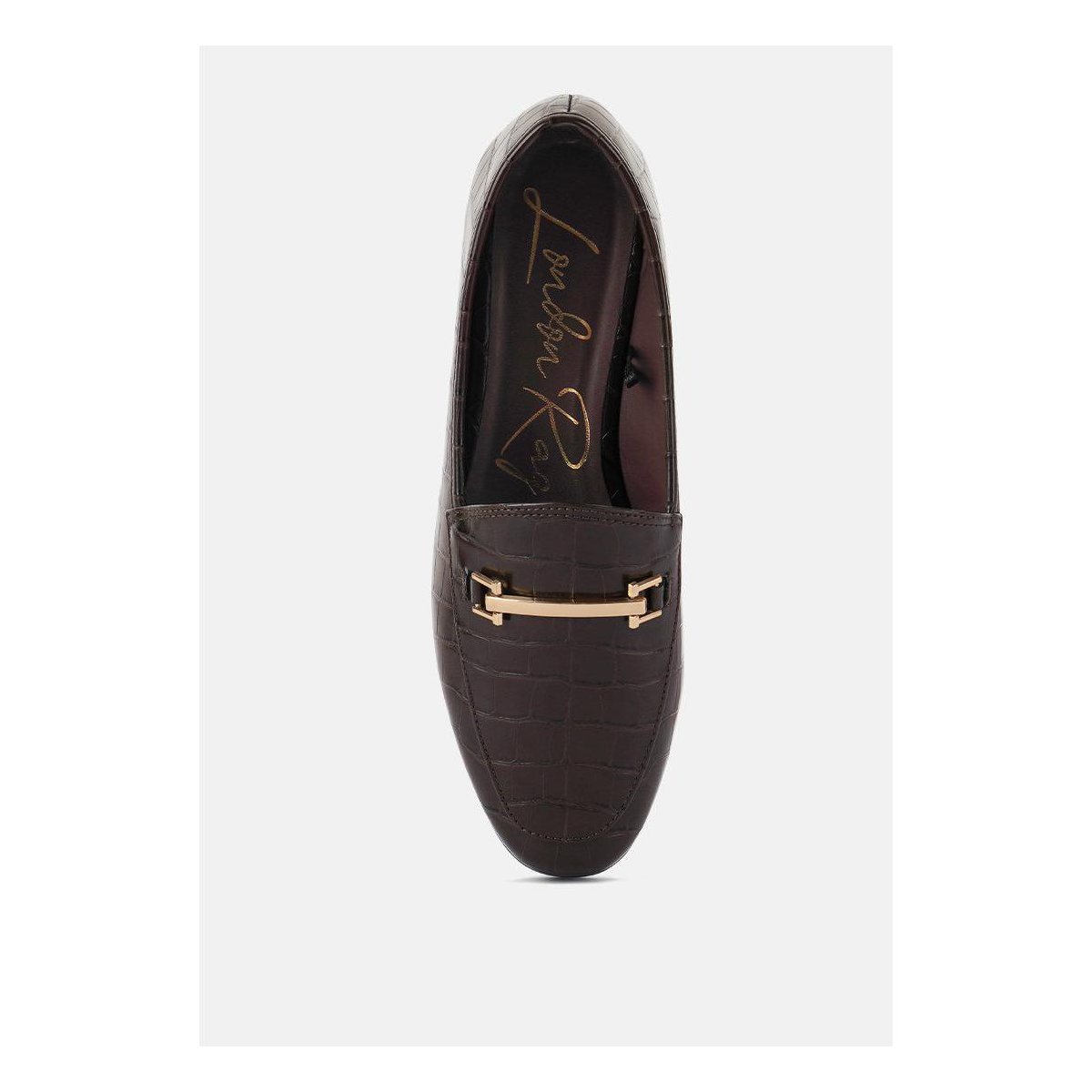 Женские туфли London Rag Womens Deverell Street Smart Horsebit Embellished Loafers 6 — фото 4