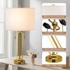 Maxax 2-Pack Nickle/Gold Metal Table Lamps - 4 of 4