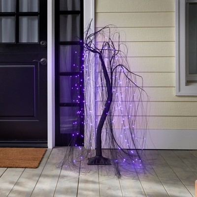 BrylaneHome 4-Ft. Pre-Lit Willow Tree