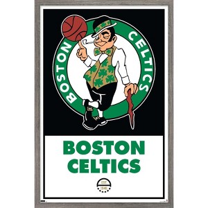 Trends International NBA Boston Celtics - Logo 21 Framed Wall Poster Prints - 1 of 4