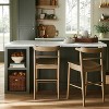 Kaysville Curved Back Wood Counter Height Barstool - Threshold™ designed with Studio McGee - 2 of 4