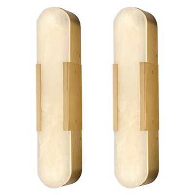 Wall Sconces Set Of 2, Alabaster Wall Light