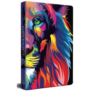 Biblia Rvr 1960 Letra Grande, Tamaño Manual, Tapa Dura León de Juda Arcoíris / Spanish Bible Rvr 1960 Handy Size Large Print Hardcover Rainbow Lion - 1 of 1