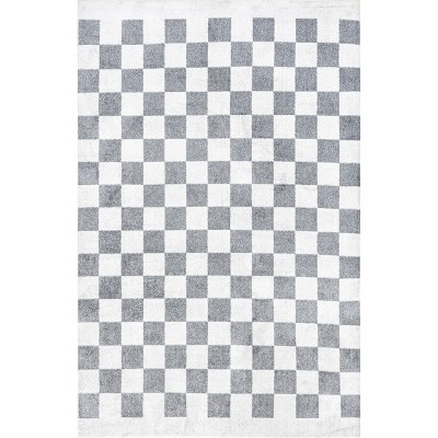 nuLOOM Naya Checkered Machine Washable Area Rug
