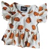 Girl Pumpkin Peplum Top - Beauts & Beaus - 2 of 2