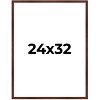 PosterPalooza | Classic Modern Brown Picture Frame - UV Acrylic, Foam Board Backing, Hanging Hardware - 2 of 4