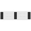 vidaXL Headboard Cushion White and Black 72" Faux Leather - 4 of 4