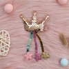 Summer Crystal - Sequin Crown Hair Clip with Tassel Stars - 1 Pack - 4 of 4