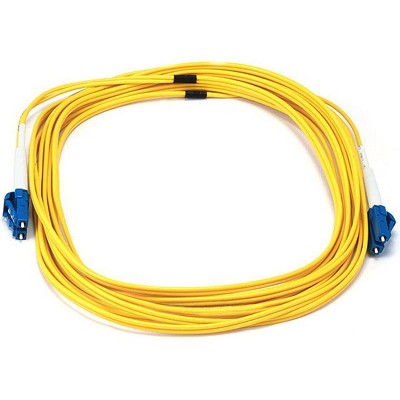 Monoprice Fiber Optic Cable - 5 Meter - Yellow | LC to LC, 9/125 Type, Single Mode, Duplex