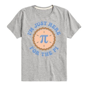 Boys' - Instant Message - Just Here For The Pi Short Sleeve Graphic T-Shirt - 1 of 4