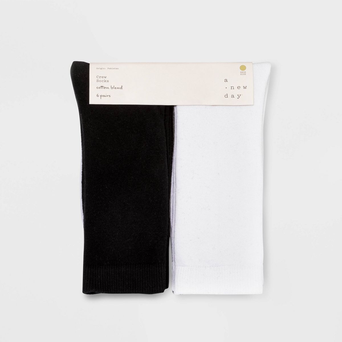 Women's 6pk Crew Socks - A New Day™ 4-10 - thumbnail 4