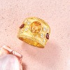 Ross-Simons 1.40 Carat Citrine and .80 ct. t.w. Rhodolite Garnet Ring With .60 ct. t.w. White Topaz in 18kt Gold Over Sterling - 4 of 4