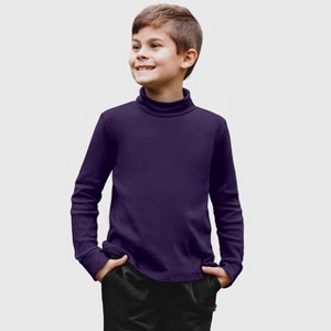 City Threads Kids Soft Cotton Turtleneck - USA-Made, Breathable & Versatile Layering Top for Boys and Girls - 1 of 4