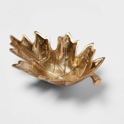 25oz Metal Leaf Serving Dish - Threshold™