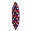 18"x18" Polyester Chevron Stroke Liberty Square Throw Pillow Red/Blue - Skyline Furniture: Woven Cotton, Zipper Closure - 2 of 4