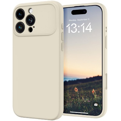 BONGEEK Silicone for iPhone 15 Case (Upgraded to 17 Design Style) Soft Gel Rubber Shockproof Phone Case Anti-Scratch Microfiber Lining- Stone