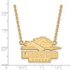Black Bow Jewelry 14k Yellow Gold Plated Sterling Silver Longwood Lancers NCAA Necklace 18 Inch - 2 of 4