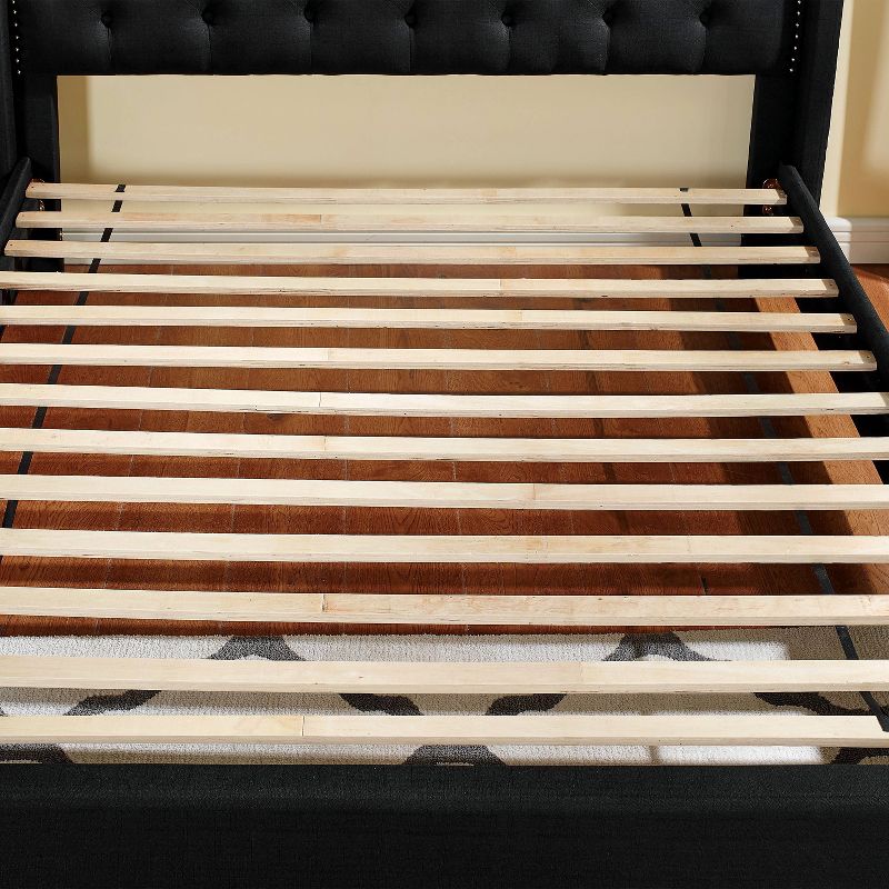 Bantris Tufted Headboard Platform Bed - HOMES: Inside + Out, 4 of 7