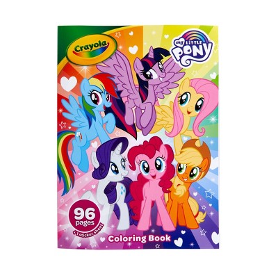 Crayola 96pg My Little Pony Coloring Book with Sticker Sheet