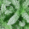 6FT Green Gradient Pencil Christmas Tree – Prelit with 100 Dual Color LEDs, Snow Flocked, 320 Branch Tips, Metal Stand - 4 of 4