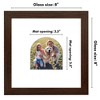 Americanflat 8" x 8" Picture Frame with Mat - Arch Design - Stylish Decor for Living Rooms, Dorms, Offices & More - 2 of 4