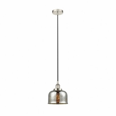 Bell - 1 Light Cord Hung Mini Pendant In Modern Style-9.5 Inches Tall and 8 Inches Wide