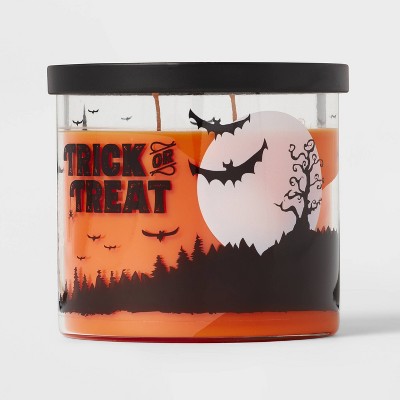 15oz Lidded Glass Jar Trick or Treat Candle - Hyde & EEK! Boutique™