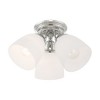 Livex Lighting Somerville 3 - Light Flush Mount in  Polished Chrome - 3 of 4