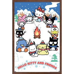 Trends International Hello Kitty and Friends: 24 Aspen - Marshmallows Framed Wall Poster Prints - 1 of 4