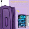 Kumasinova 3 Pcs SoftSide Luggage Sets,Extandable Checked Spinner Suitcases with TSA Lock,Airline-Approved Luggage Travel Set,20"24"28" - 3 of 4
